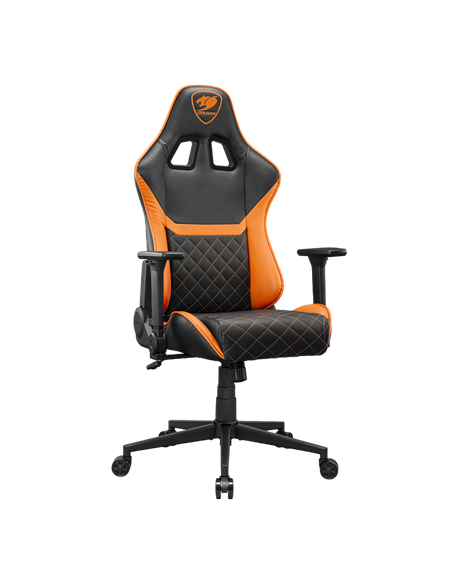 Scaun Gaming Cougar Armor One V2, PVC Piele, Negru | Portocaliu