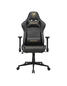 Игровое кресло Cougar Armor One V2 Gold, ПВХ Кожа, Черный | Золотистый