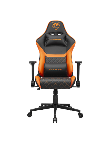 Игровое кресло Cougar Armor One V2 Gold, ПВХ Кожа, Черный | Золотистый