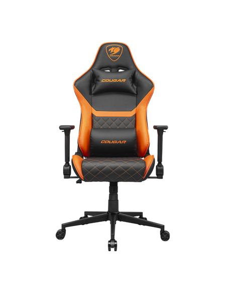 Игровое кресло Cougar Armor One V2 Gold, ПВХ Кожа, Черный | Золотистый