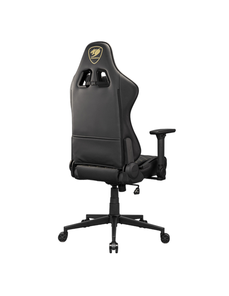 Scaun Gaming Cougar Armor One V2 Gold, PVC Piele, Negru | Auriu