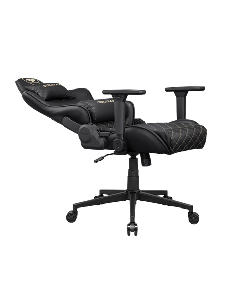 Игровое кресло Cougar Armor One V2 Gold, ПВХ Кожа, Черный | Золотистый