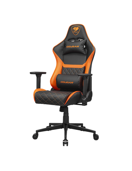 Игровое кресло Cougar Armor One V2 Gold, ПВХ Кожа, Черный | Золотистый
