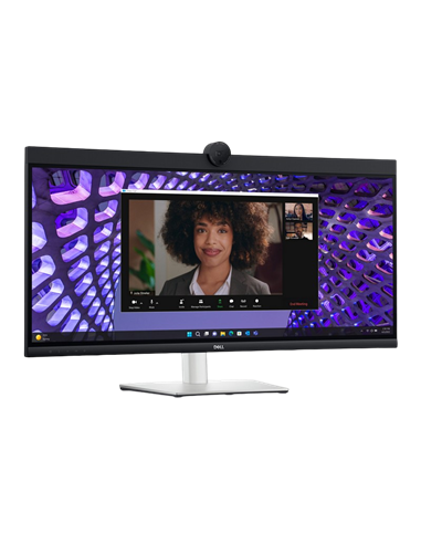 34" Monitor DELL P3424WEB, IPS 3440x1440 WQHD, Negru | Argintiu