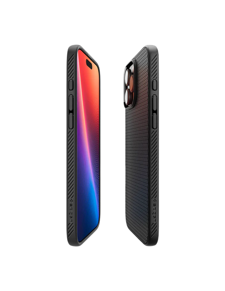 Чехол Spigen iPhone 16 Pro Max Liquid Air, Матовый черный Чехол Spigen iPhone 16 Pro Max Liquid Air, Матовый черный