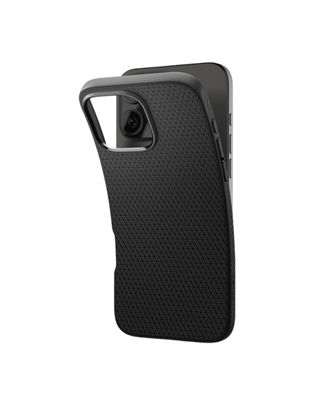 Чехол Spigen iPhone 16 Pro Max Liquid Air, Матовый черный Чехол Spigen iPhone 16 Pro Max Liquid Air, Матовый черный