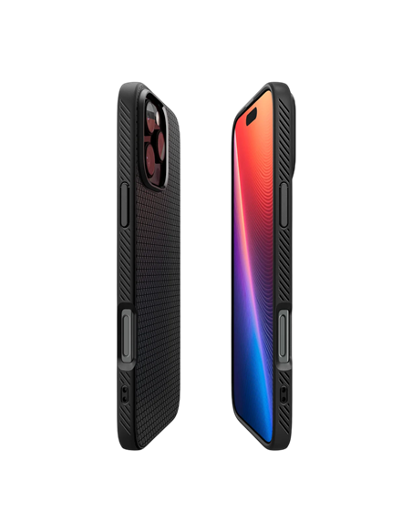 Чехол Spigen iPhone 16 Pro Max Liquid Air, Матовый черный Чехол Spigen iPhone 16 Pro Max Liquid Air, Матовый черный