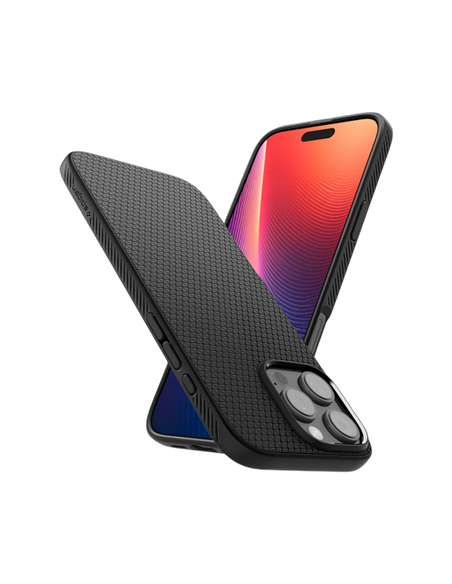 Чехол Spigen iPhone 16 Pro Max Liquid Air, Матовый черный Чехол Spigen iPhone 16 Pro Max Liquid Air, Матовый черный