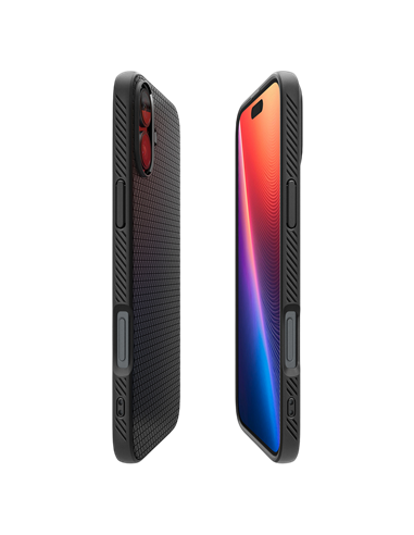 Husă Spigen iPhone 16 Plus Liquid Air, Negru mat