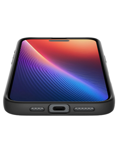 Чехол Spigen iPhone 16 Plus Liquid Air, Матовый черный