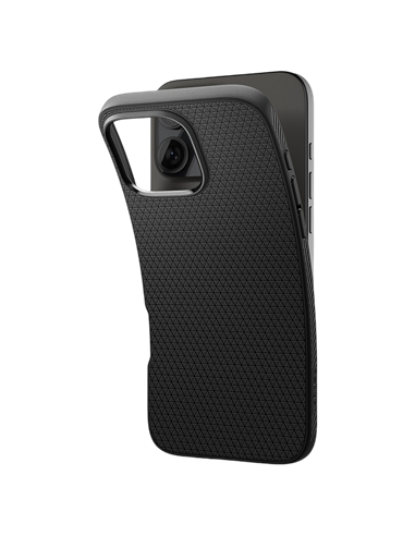 Чехол Spigen iPhone 16 Liquid Air, Матовый черный