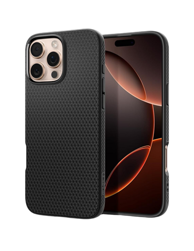 Чехол Spigen iPhone 16 Liquid Air, Матовый черный