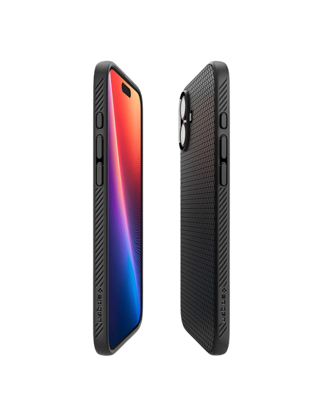 Чехол Spigen iPhone 16 Liquid Air, Матовый черный Чехол Spigen iPhone 16 Liquid Air, Матовый черный