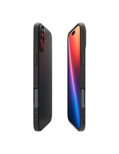 Чехол Spigen iPhone 16 Liquid Air, Матовый черный