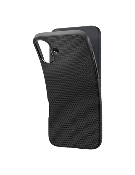 Чехол Spigen iPhone 16 Liquid Air, Матовый черный Чехол Spigen iPhone 16 Liquid Air, Матовый черный