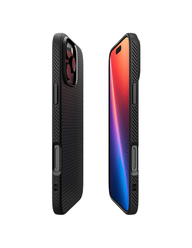 Чехол Spigen iPhone 16 Liquid Air, Матовый черный