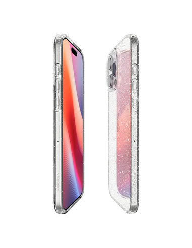 Husă Spigen iPhone 16 Liquid Crystal, Cristal cu sclipici