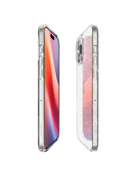 Husă Spigen iPhone 16 Liquid Crystal, Cristal cu sclipici Husă Spigen iPhone 16 Liquid Crystal, Cristal cu sclipici