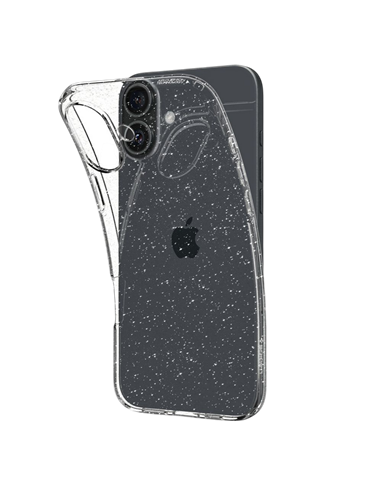 Husă Spigen iPhone 16 Liquid Crystal, Cristal cu sclipici