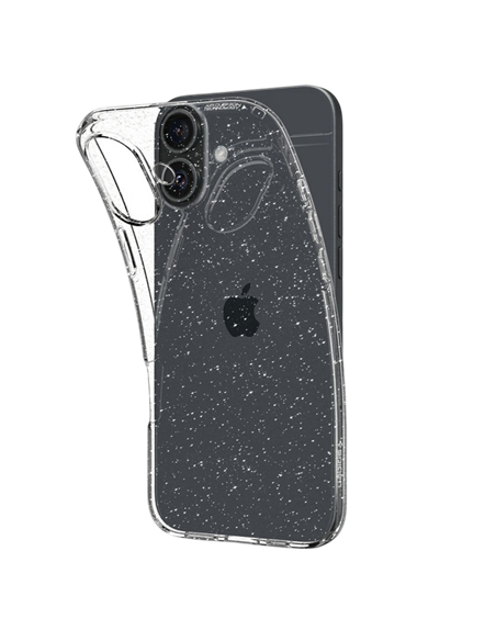 Husă Spigen iPhone 16 Liquid Crystal, Cristal cu sclipici Husă Spigen iPhone 16 Liquid Crystal, Cristal cu sclipici