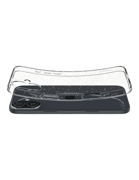 Husă Spigen iPhone 16 Liquid Crystal, Cristal cu sclipici Husă Spigen iPhone 16 Liquid Crystal, Cristal cu sclipici