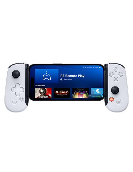 Controler de joc mobil Backbone One Lightning PlayStation Edition, Alb