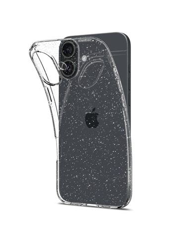 Husă Spigen iPhone 16 Plus Liquid Crystal, Cristal cu sclipici