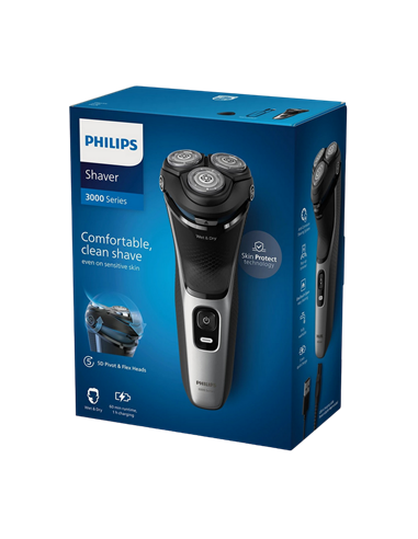 Aparat de ras electric Philips S3143/00, Negru | Argintiu