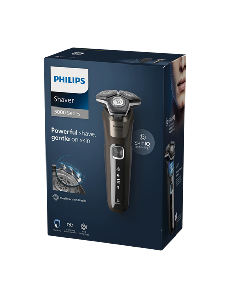 Aparat de ras electric Philips S5886/30, Cafeniu