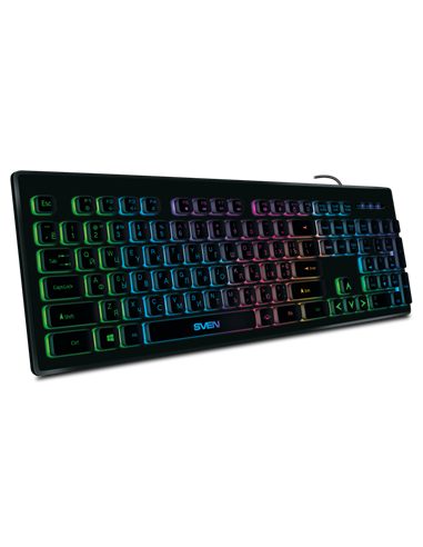 Клавиатура SVEN KB-C7500EL, Проводное, Чёрный
