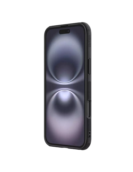 Чехол Nillkin iPhone 16 Plus - Super Frosted Shield Pro Magnetic, Чёрный Чехол Nillkin iPhone 16 Plus - Super Frosted Shield Pro Magnetic, Чёрный