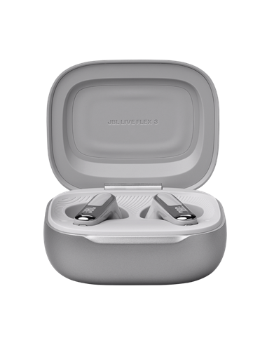 Căști JBL LIVE Flex 3, Argintiu