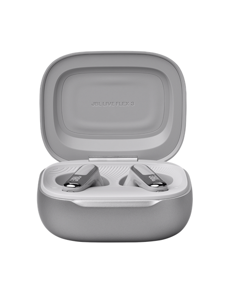 Căști JBL LIVE Flex 3, Argintiu