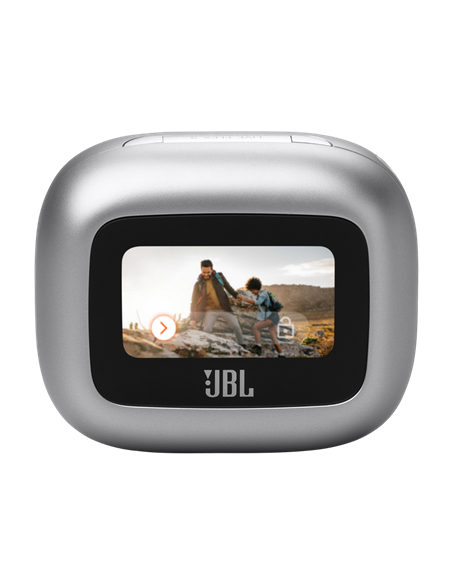 Căști JBL LIVE Flex 3, Argintiu