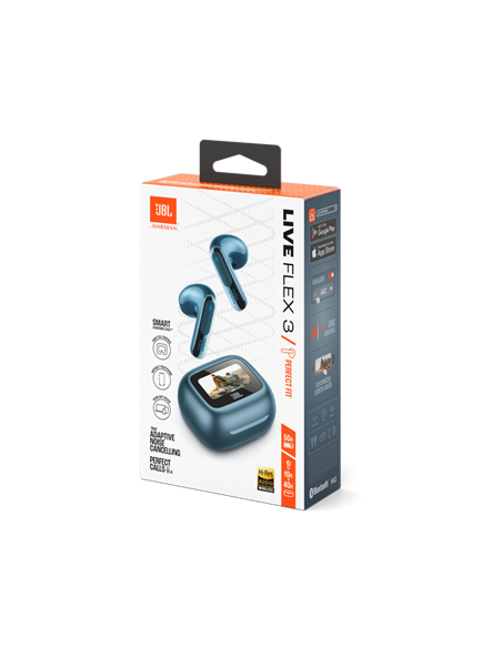 Căști JBL LIVE Flex 3, Albastru