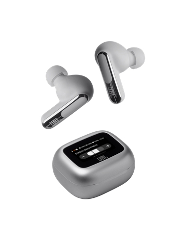 Căști JBL LIVE Beam 3, Argintiu