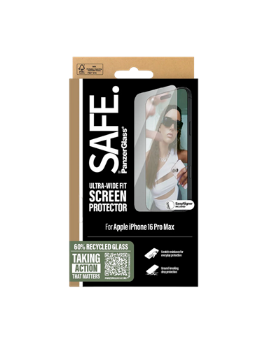 Защитное стекло PanzerGlass SAFE. UWF for iPhone 16 Pro Max, Прозрачный