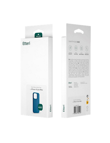Husă Etteri Silicone Mag case penru iPhone 16 Pro, Albastru-închis
