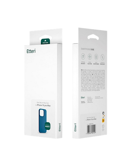 Husă Etteri Silicone Mag case penru iPhone 16 Pro, Albastru-închis