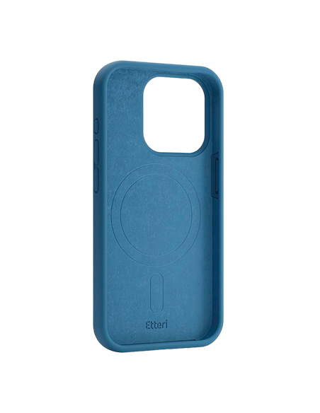 Husă Etteri Silicone Mag case penru iPhone 16 Pro, Albastru-închis