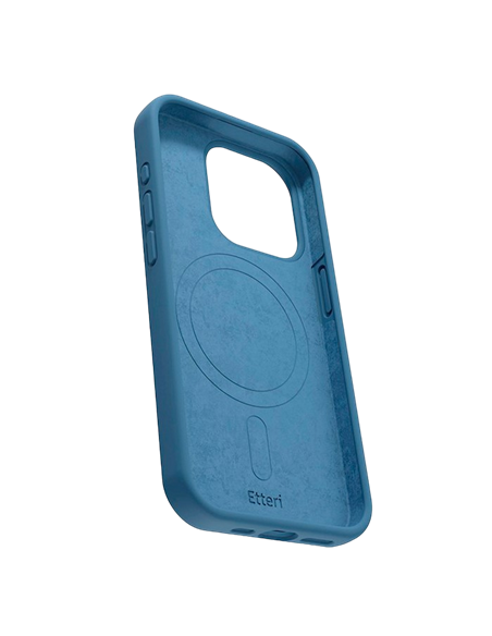 Husă Etteri Silicone Mag case penru iPhone 16 Pro, Albastru-închis