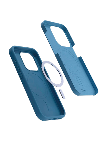 Husă Etteri Silicone Mag case penru iPhone 16 Pro, Albastru-închis
