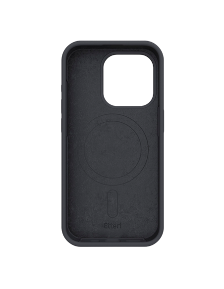 Husă Etteri Silicone Mag case pentru iPhone 16 Pro, Negru