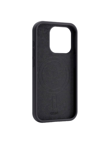 Чехол Etteri Silicone Mag case для iPhone 16 Pro, Чёрный