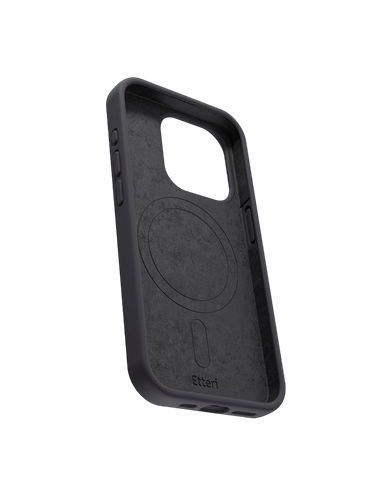 Чехол Etteri Silicone Mag case для iPhone 16 Pro, Чёрный