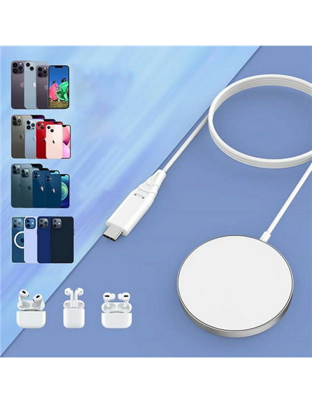 Încărcător wireless Choetech T518-F, 15W, Alb