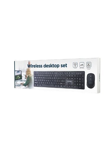 Set Tastatură + Mouse Gembird KBS-WCH-04-RU, Fără fir, Negru