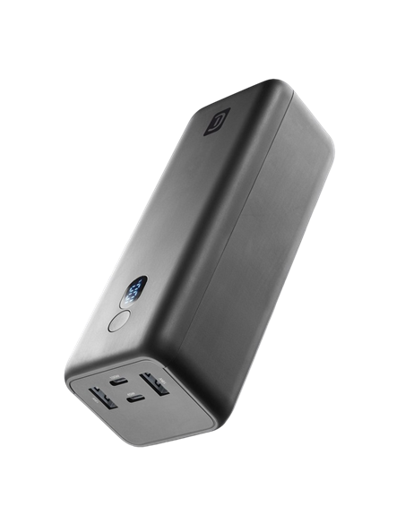 Портативное зарядное устройство Cellularline PD 100W, 27000мА·ч, Чёрный