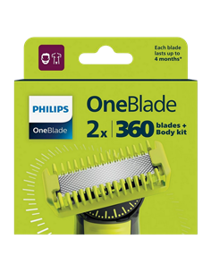 Lamă de schimb pentru aparatul de ras electric Philips QP624/50, Negru | Galben 2