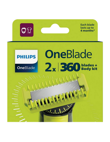 Сменное лезвие для электробритвы Philips QP624/50, Черный | Желтый